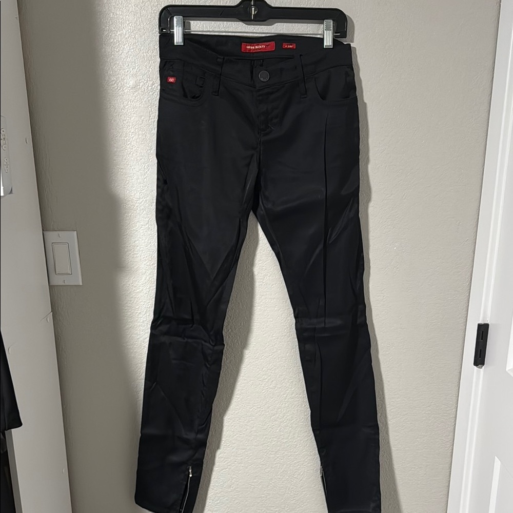 Miss Sixty Shiny Black Skinny Pants